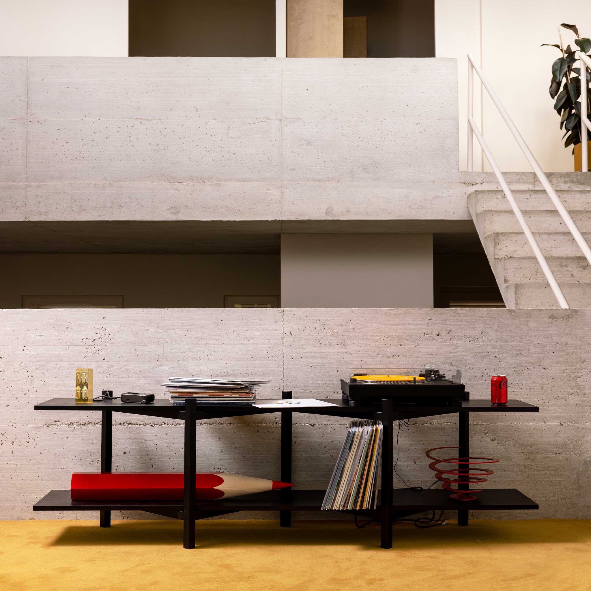 Zig Zag Media Shelf