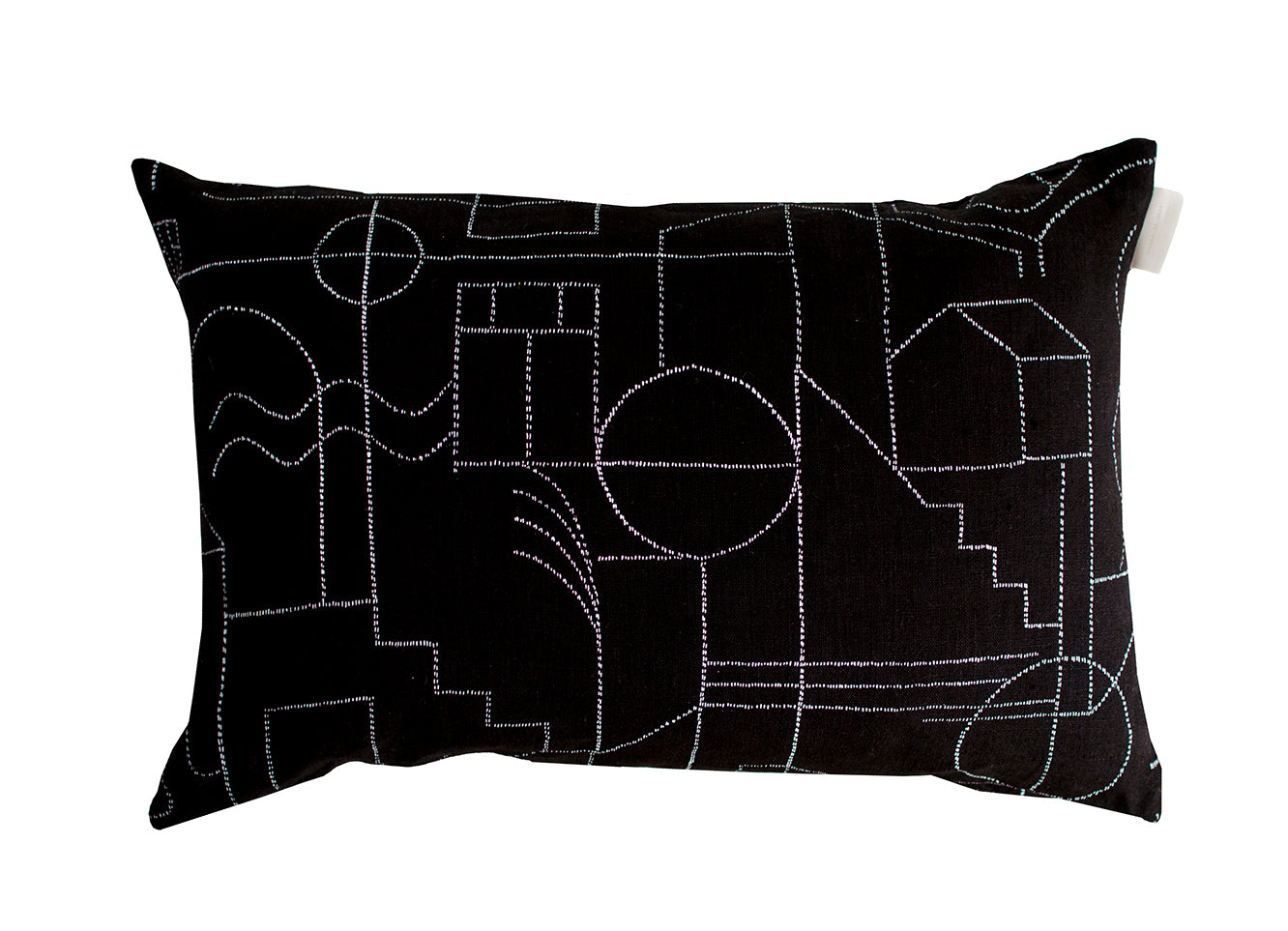 House of Dreaming Interior Pillow in Black