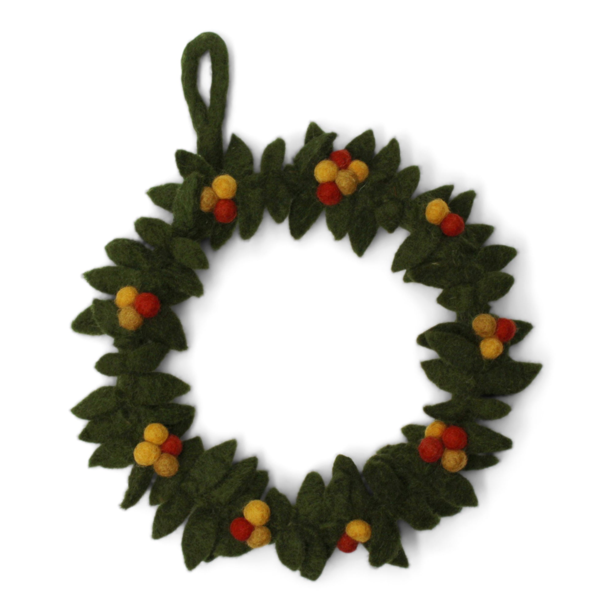 Green Wreath with Autumn Berries