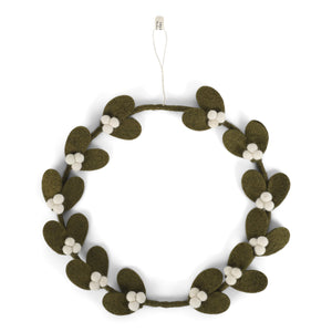 Mistletoe Wreath Dark Green