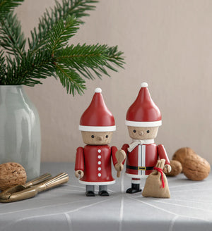 Nicholas and Mary Santa Figurine