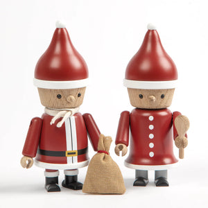 Nicholas and Mary Santa Figurine