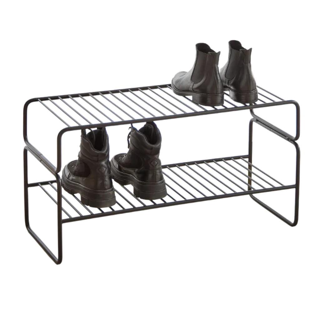 Steel Shoe Rack Teak New York steel-shoe-rack-teak-new-york