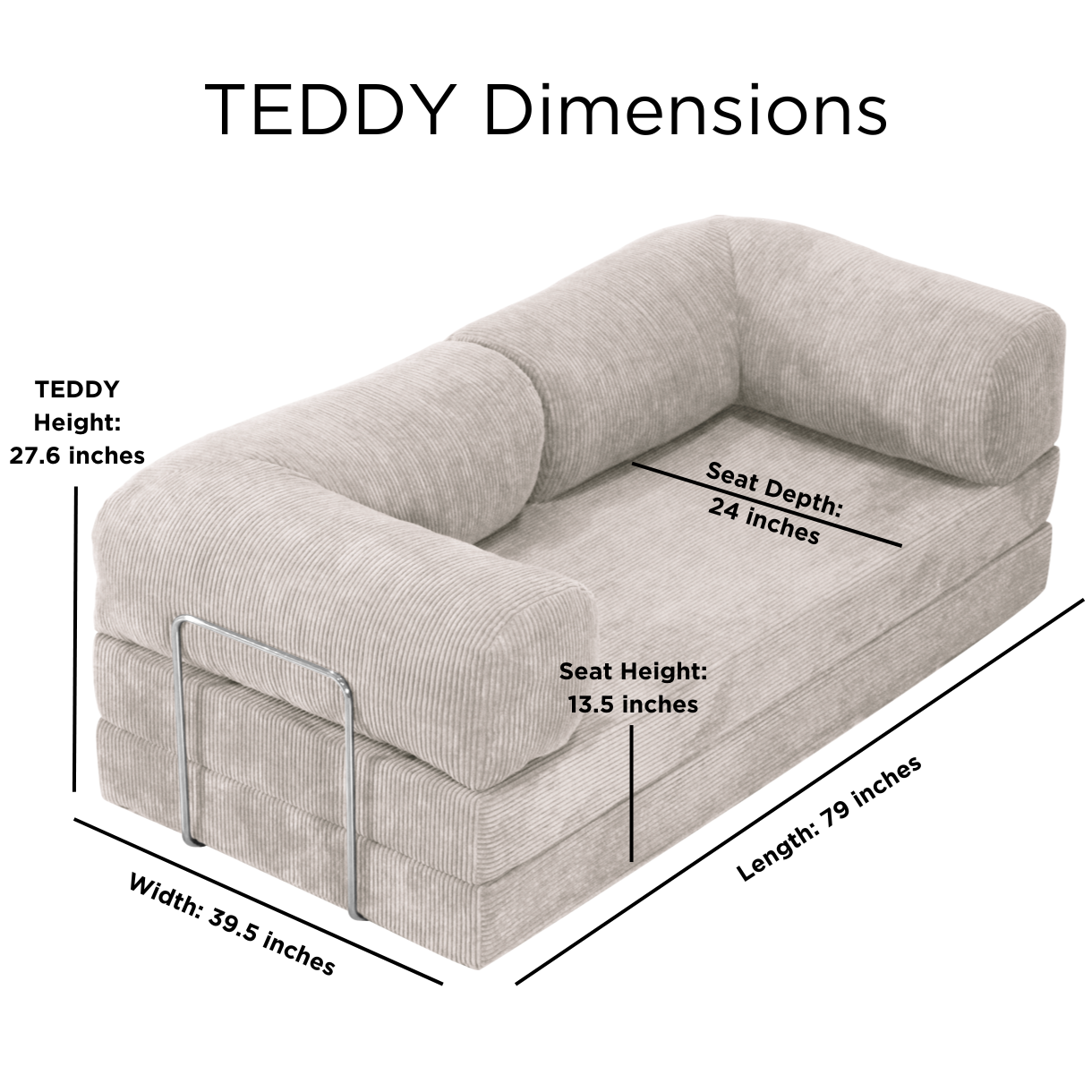 TEDDY Sofa - Teak New York