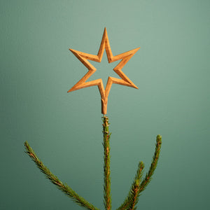 Wooden Star Tree Topper