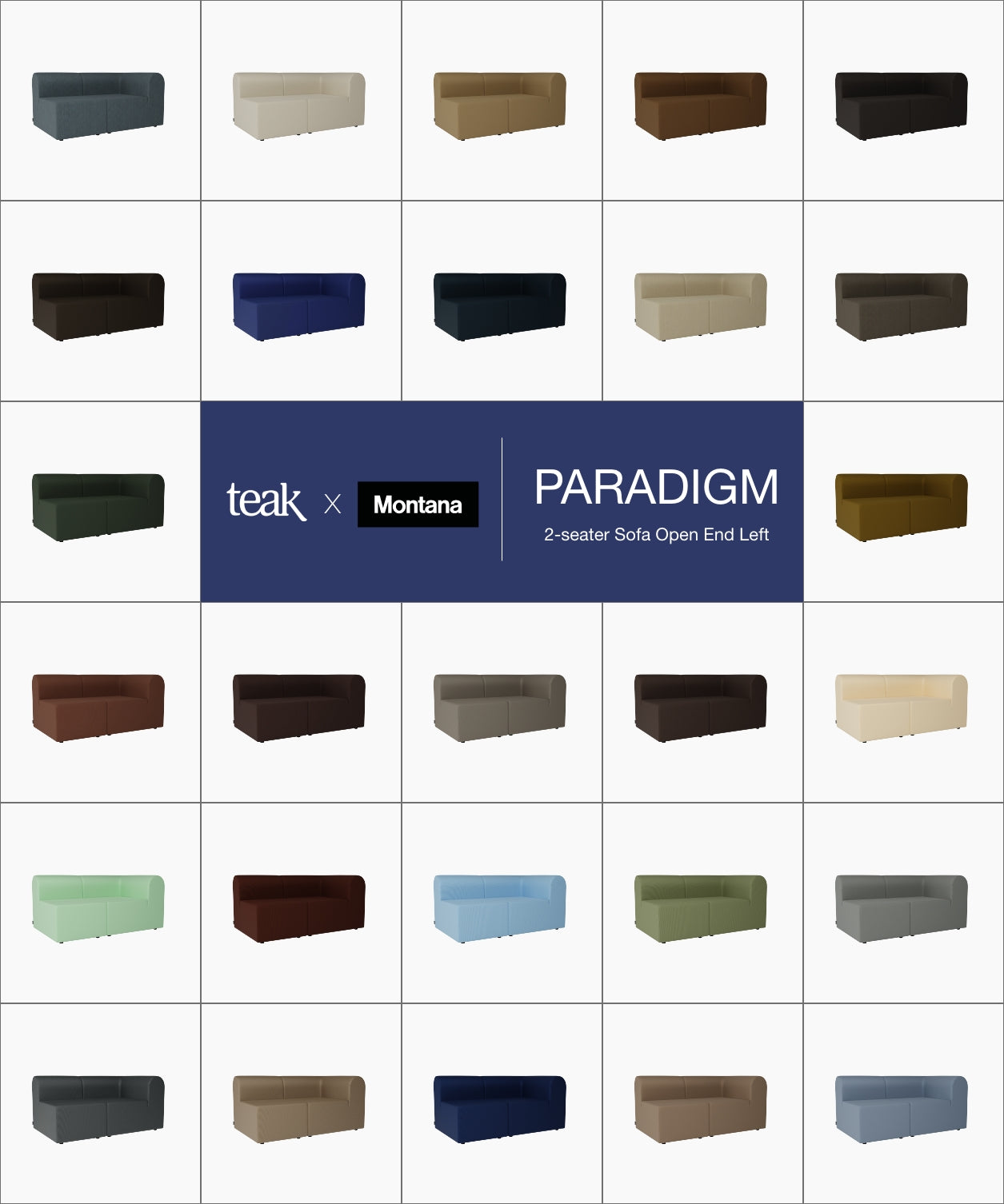 Paradigm 2-seater Sofa Open End Left