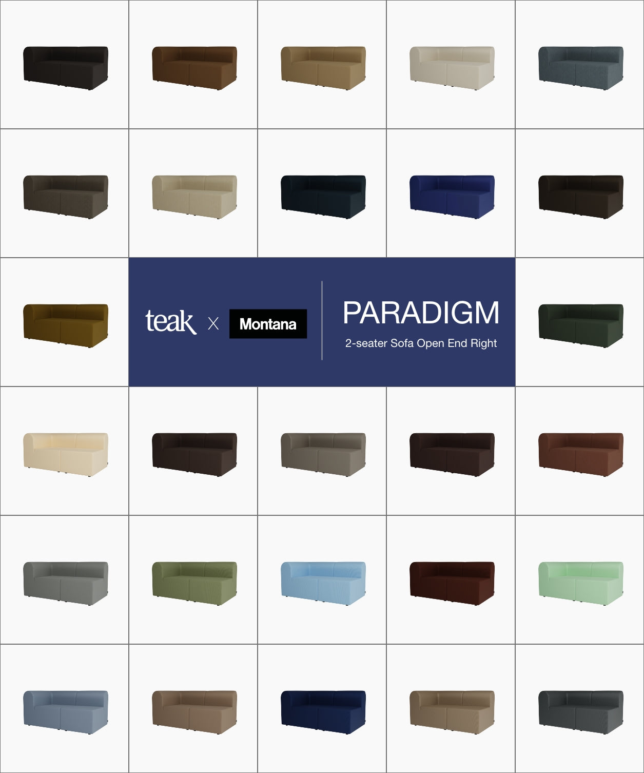 Paradigm 2-seater Sofa Open End Right
