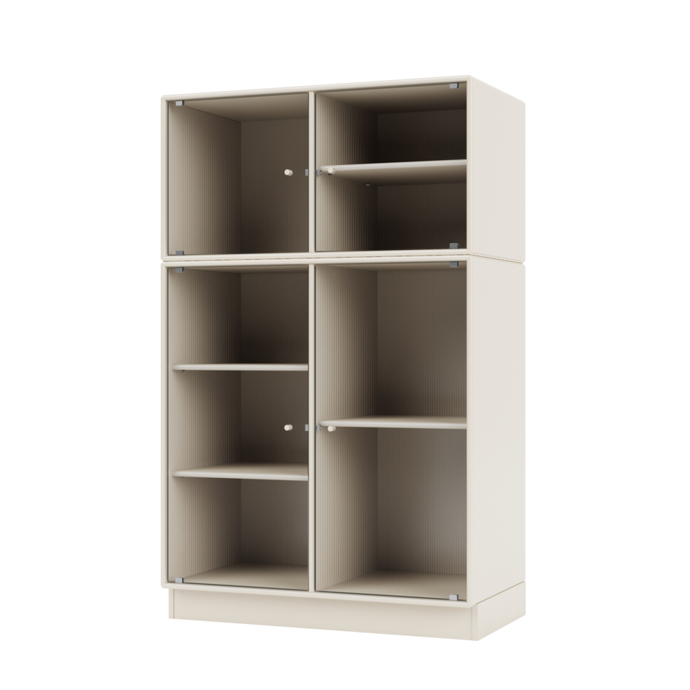 RIPPLE III Vitrine Cabinet with Plinth