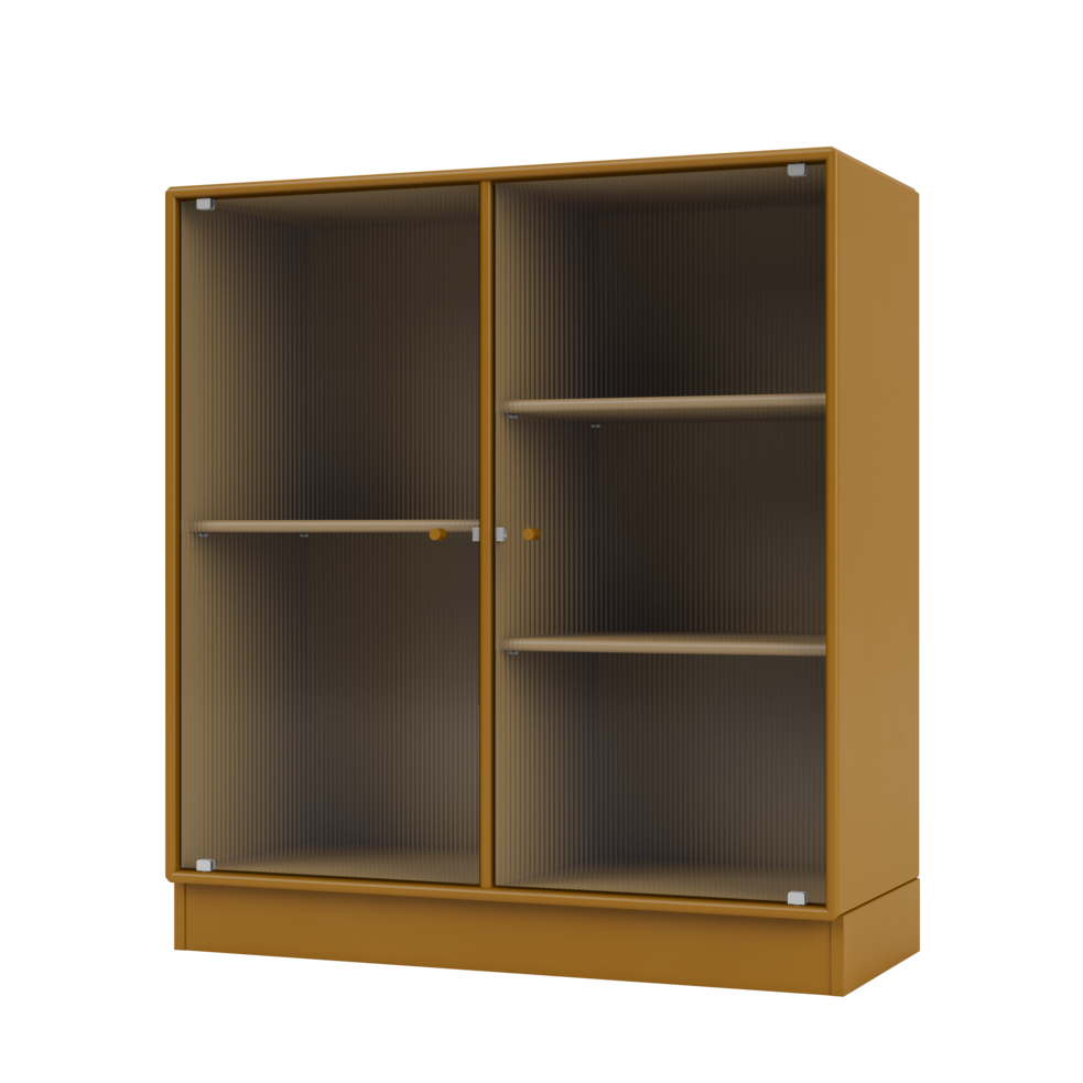 RIPPLE II Vitrine Cabinet with Plinth