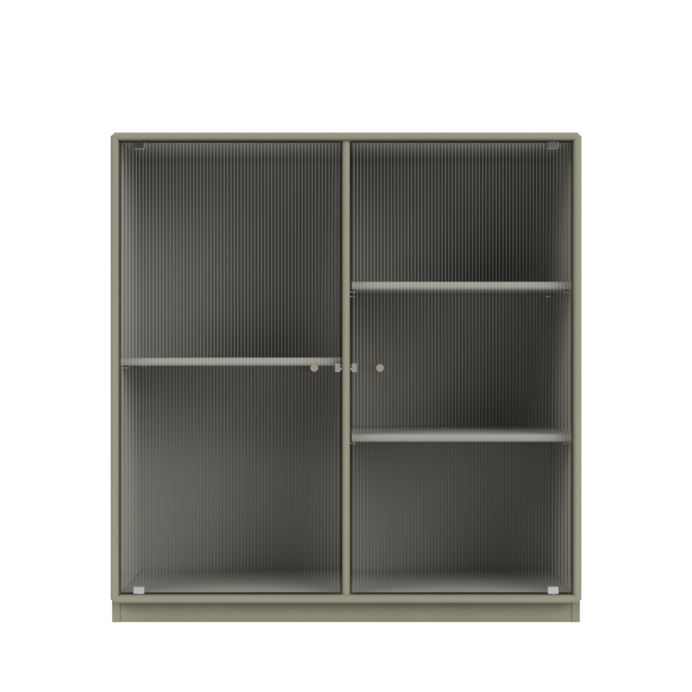 RIPPLE II Vitrine Cabinet with Plinth