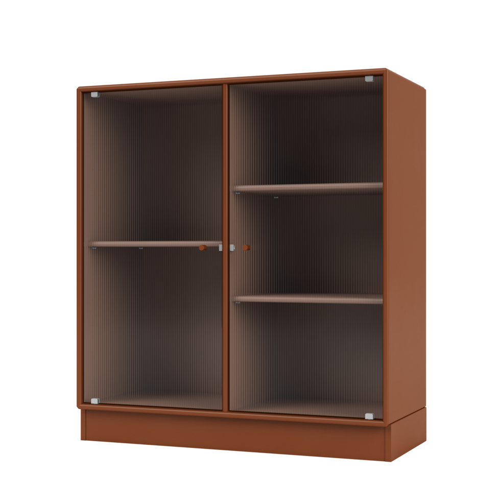 RIPPLE II Vitrine Cabinet with Plinth