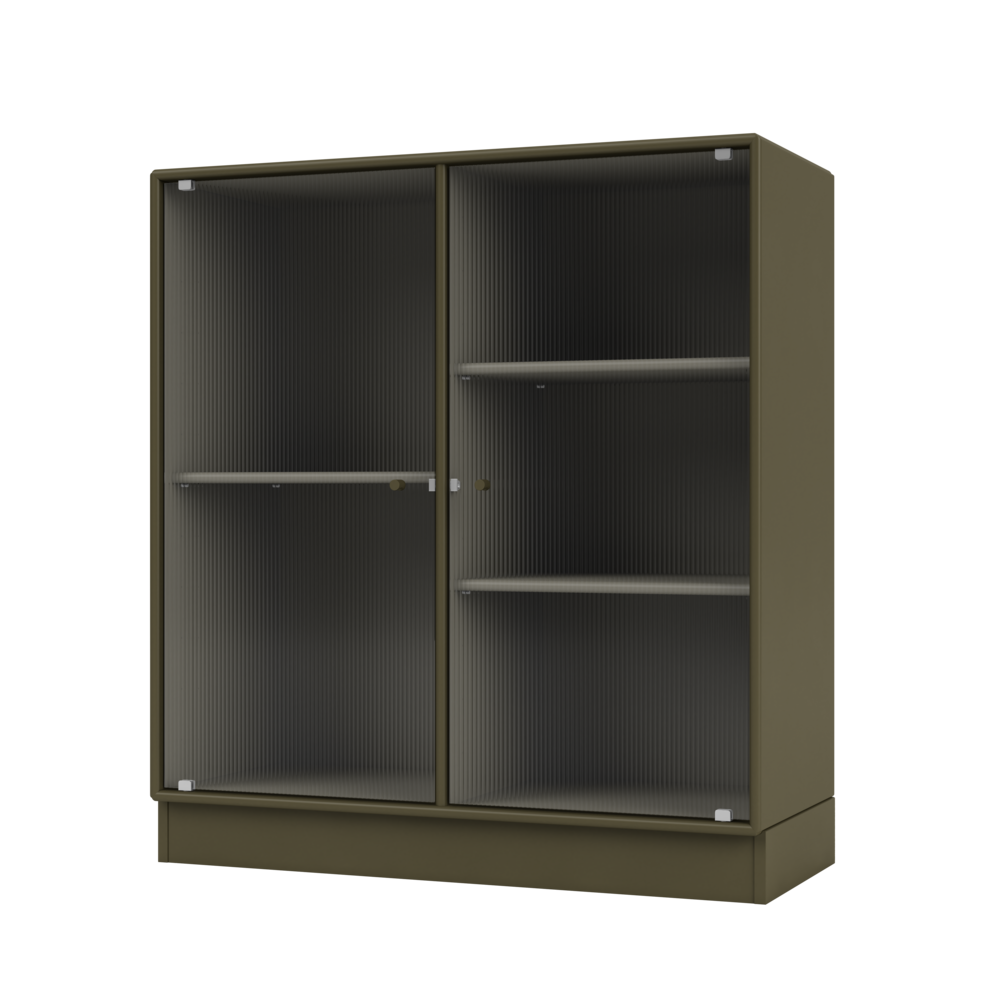 RIPPLE II Vitrine Cabinet with Plinth