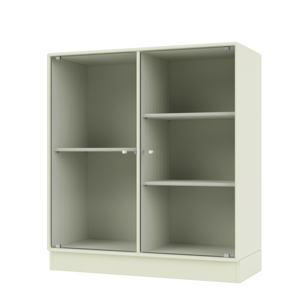 RIPPLE II Vitrine Cabinet with Plinth