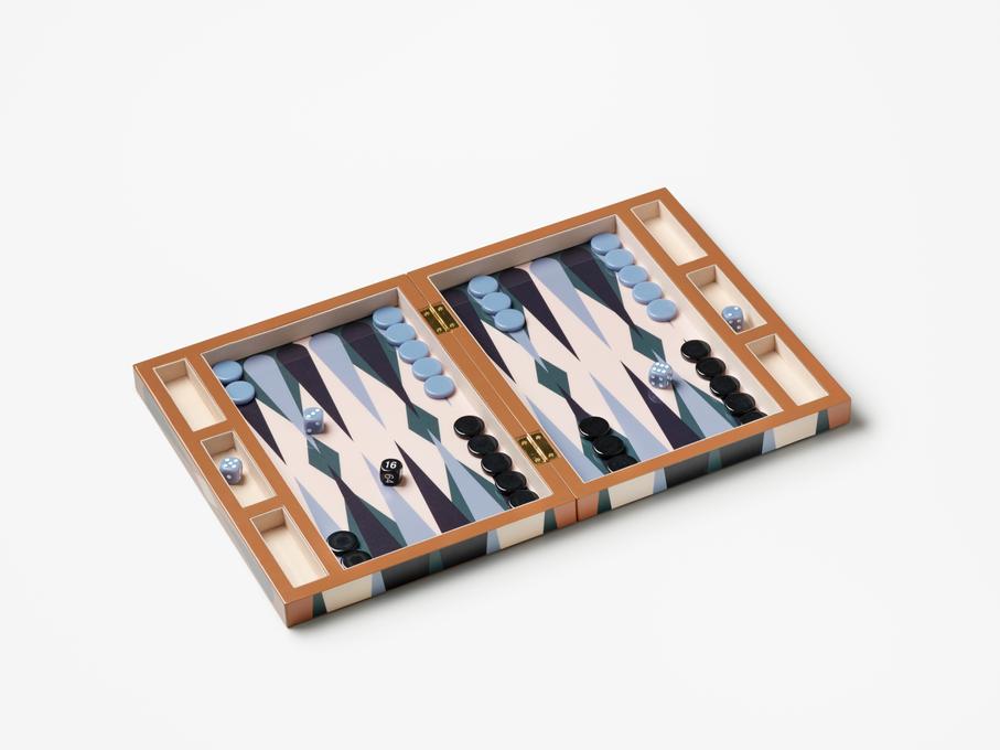 Lacquered Backgammon