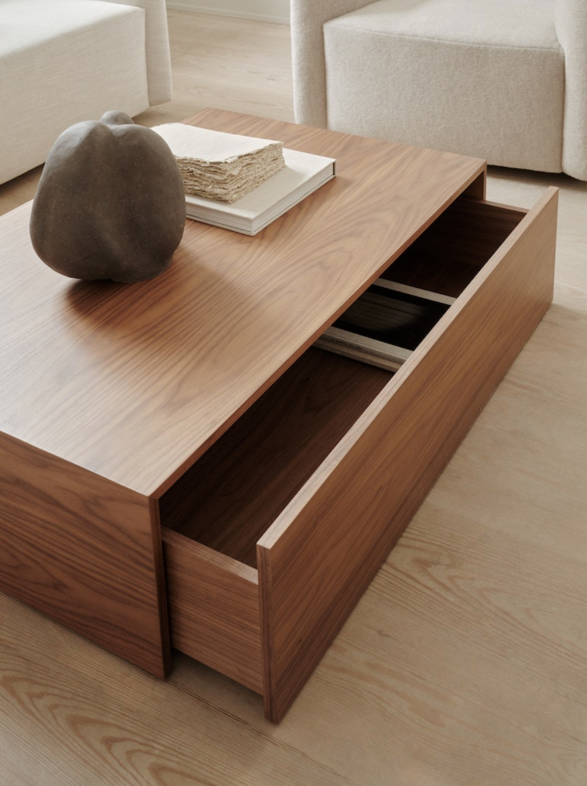 Mass Coffee Table with Drawer