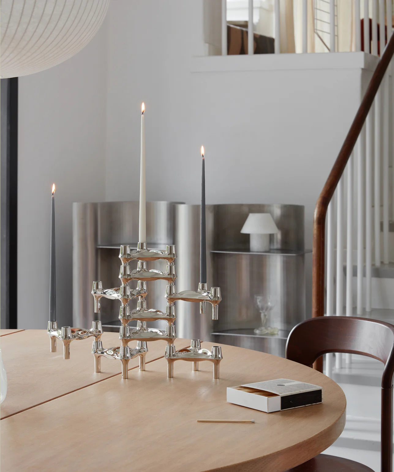 STOFF Nagel BMF Candle Holder in Chrome