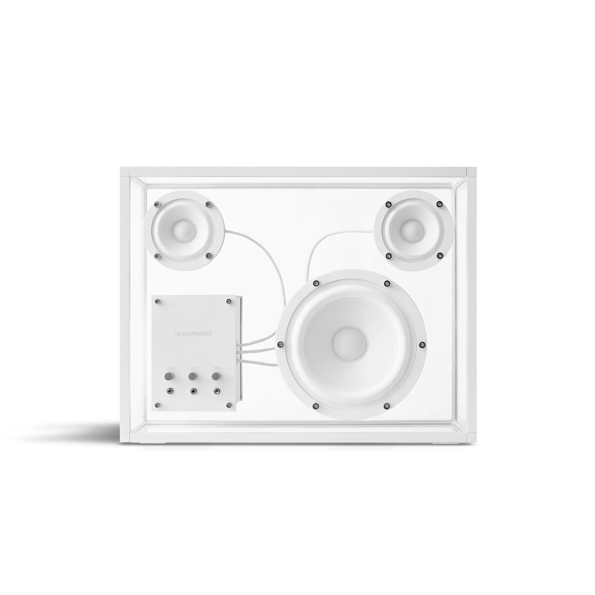 【美品】TRANSPARENT SMALL SPEAKER Transparent | Small Transparent Speaker - White
