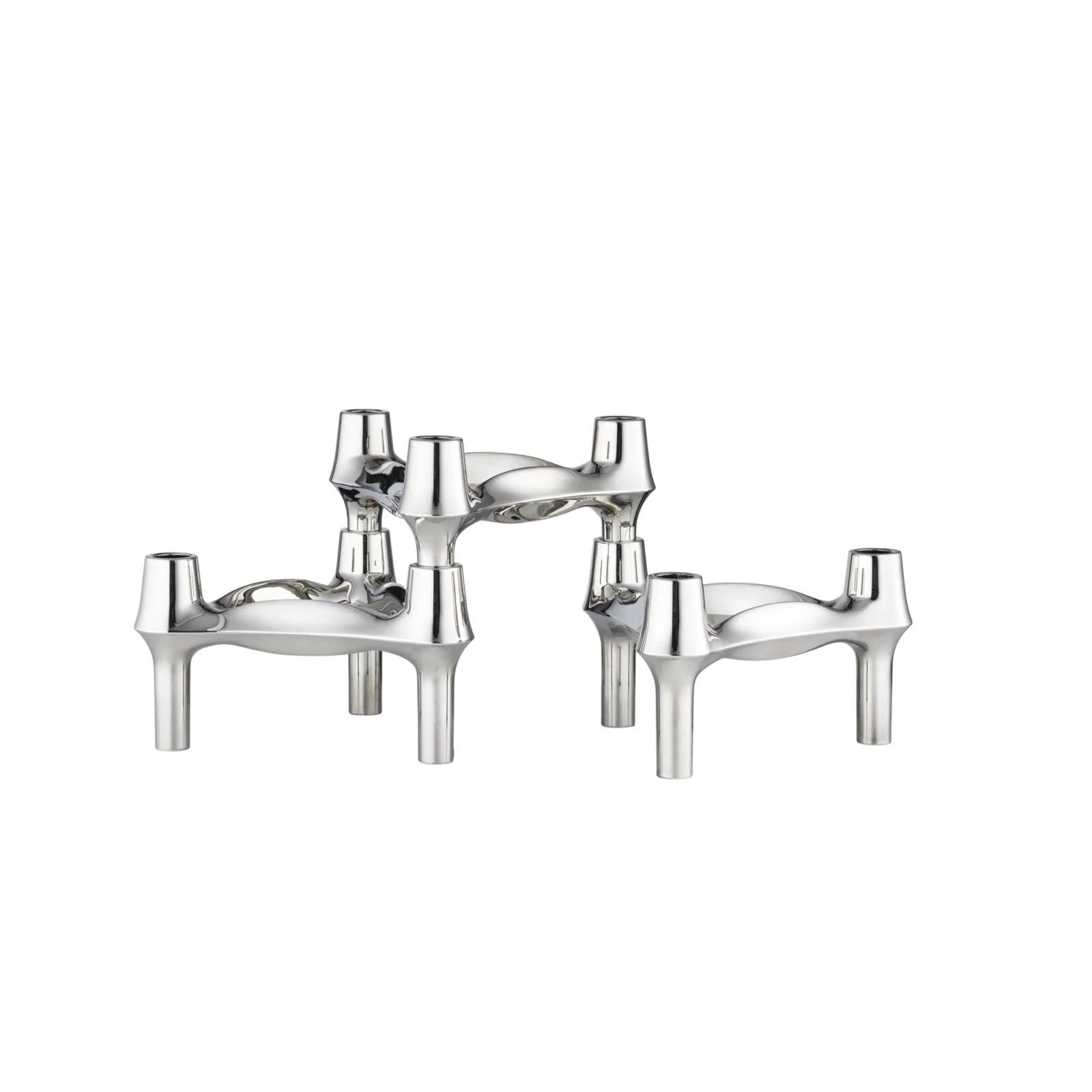 STOFF Nagel BMF Candle Holder in Chrome