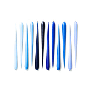 Blue Tapered Candles