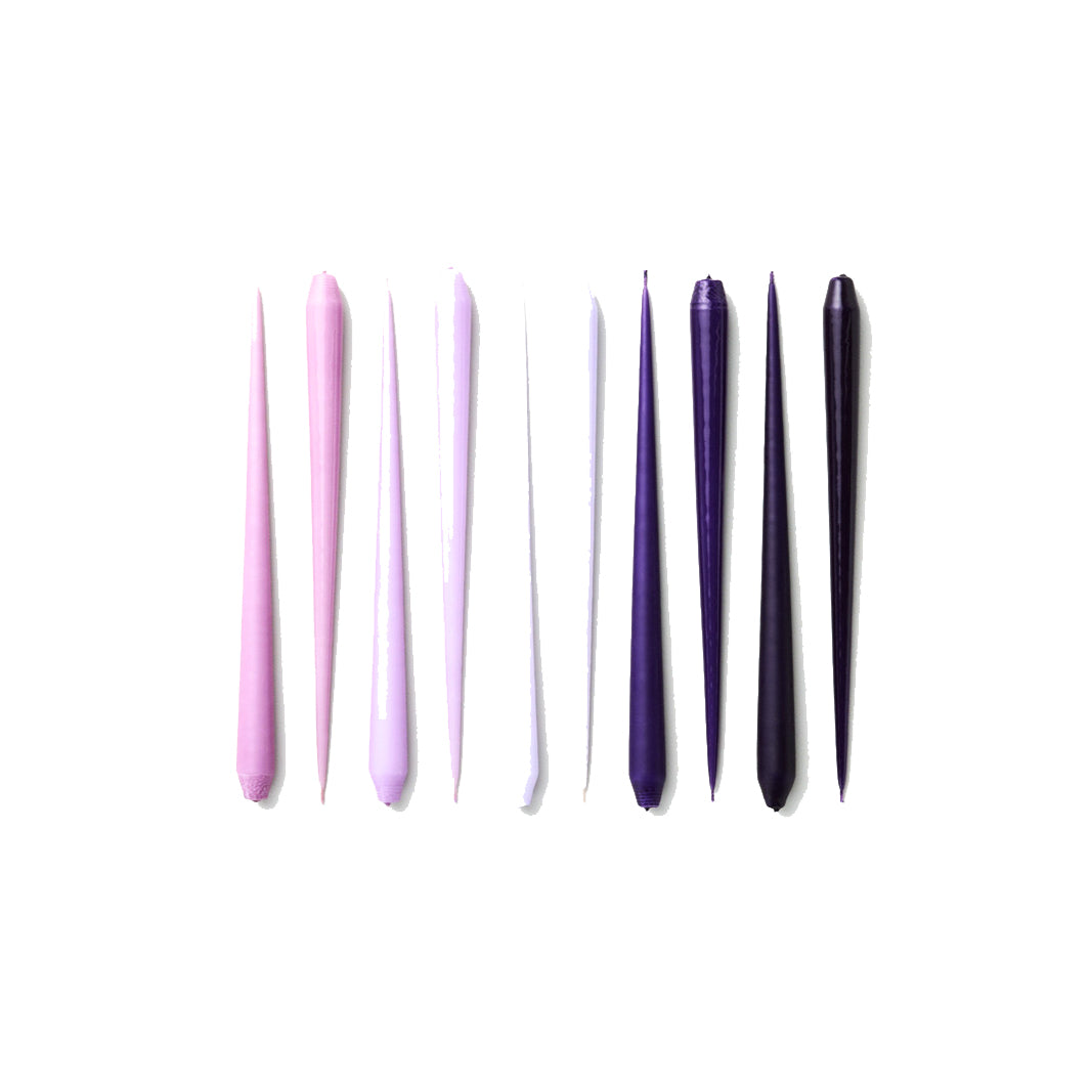 Purple Tapered Candles