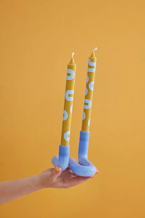 Patterned Candles - Set of Four