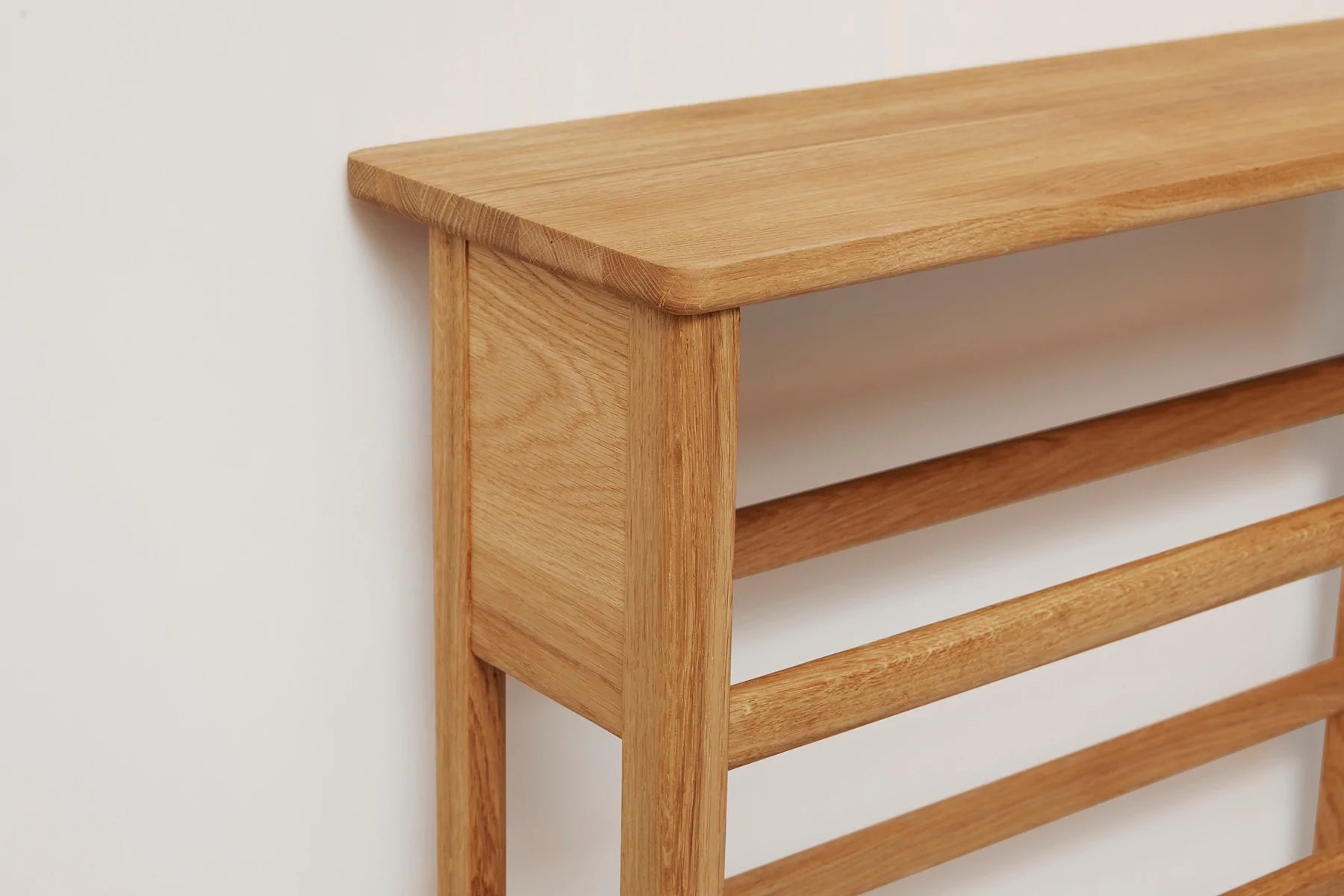 Oak wood shoe discount rack
