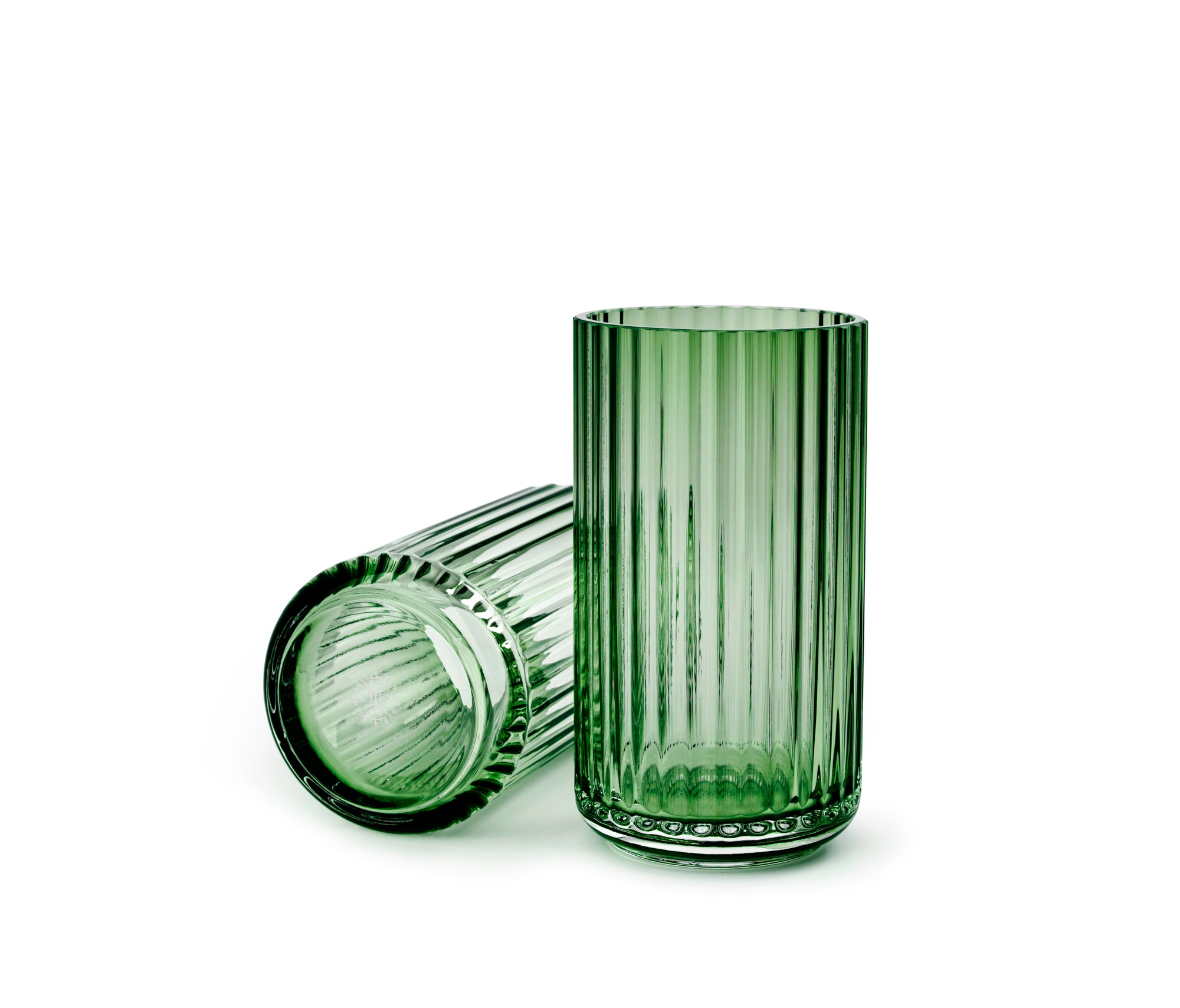 Total hår digital Glass Vase in Copenhagen Green - Teak New York