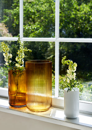 Glass Vase in Amber