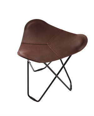 Flying Goose Stool in Leather