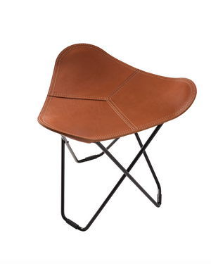 Flying Goose Stool in Leather
