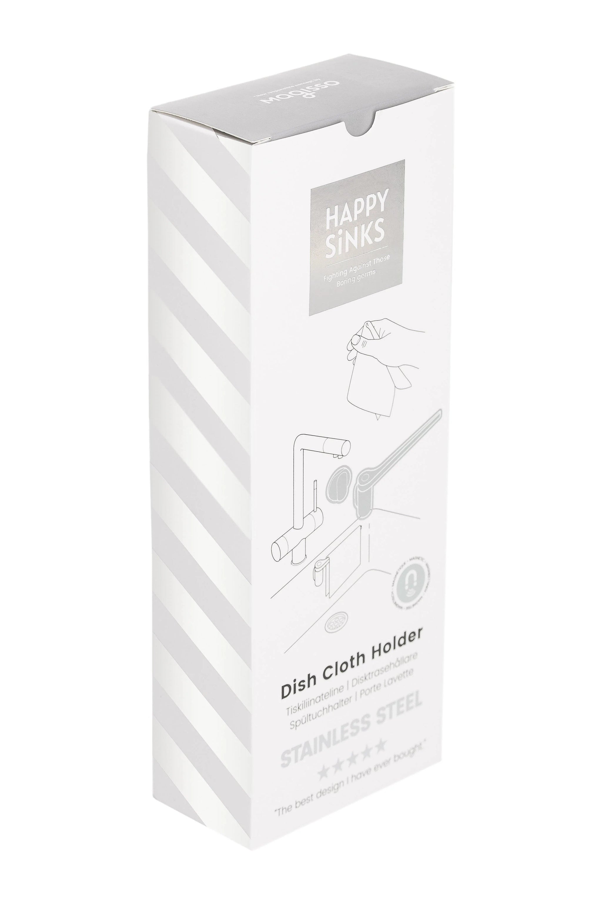 Dish Cloth Holder by HAPPY SiNKS Teak New York