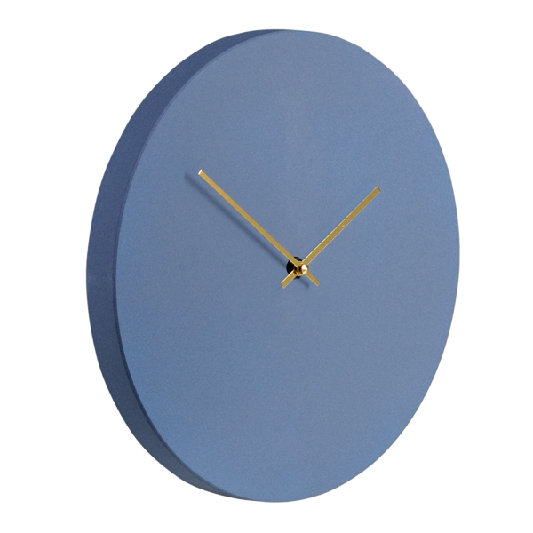 Keikko Neptunus Blue Suede Wall Clock