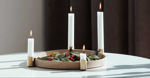 Luna Tray with Candleholders